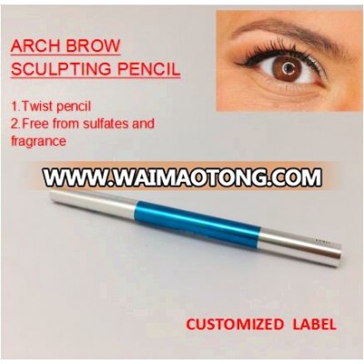 double end tip custom sculpting wholesale makeup auto private label eye brow eyebrow pencil pencils with brush